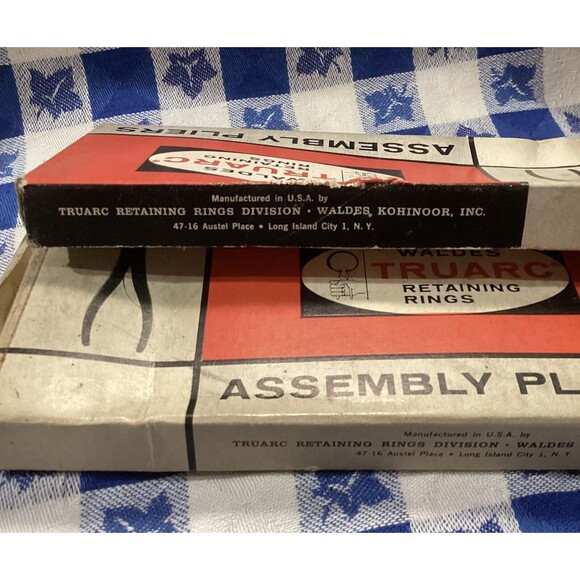 Vintage Adjustable Assembly Pliers Waldes Truarc STD #1  Internal & #2 External - Picture 12 of 12